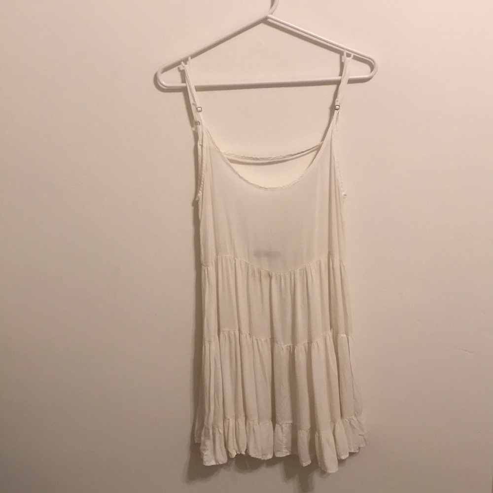 White mini dress